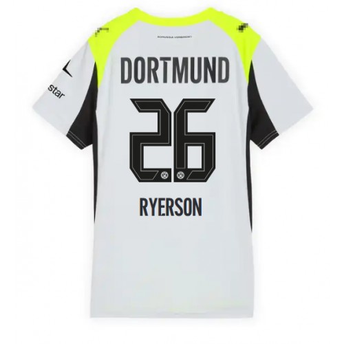Borussia Dortmund Julian Ryerson #26 Bortatröja Kvinnor 2025-26 Kortärmad Borussia Dortmund Julian Ryerson #26 Bortatröja Kvinnor 2025-26 Kortärmad